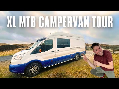 Видео: Van Tour | Наш огромный кемпер Ford Transit для приключений на горном велосипеде