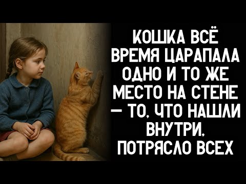 Видео: Кошка всё время царапала одно и то же место на стене — то, что нашли внутри, потрясло всех