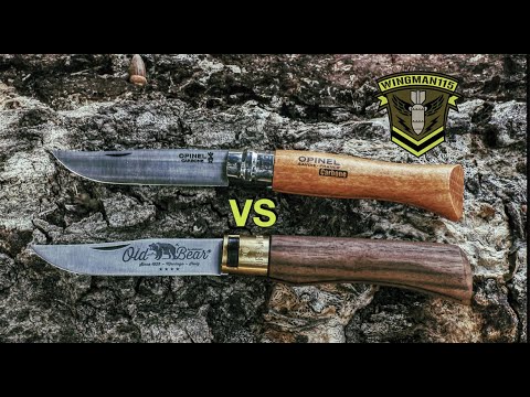 Видео: Ножевая перестрелка — Opinel No. 9 против Old Bear — какой нож лучше?