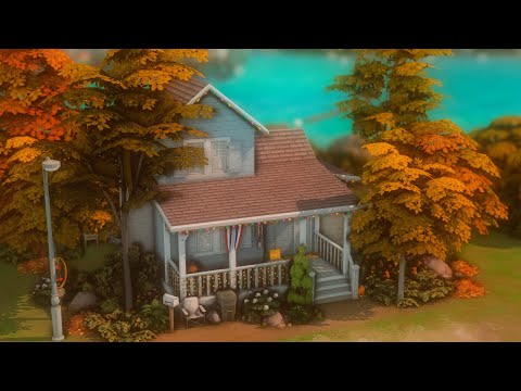 Видео: Осенний дом у воды || Строительство в The Sims 4 || Скачать NOCC || SpeedBuild