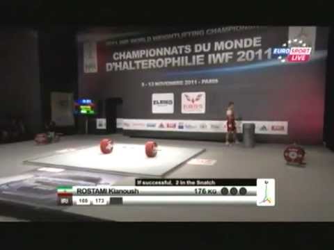 Видео: Мужчины 85кг  Рывок. ЧМ 2011. Тяжёлая атлетика