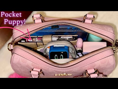 Видео: Розовая сумка Coach Rowan!!! - Что в моей сумке? 💕👜 WIMB?!