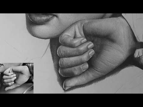 Видео: Рисуем кисти рук. Как рисовать руки. Часть 1. Штриховка
