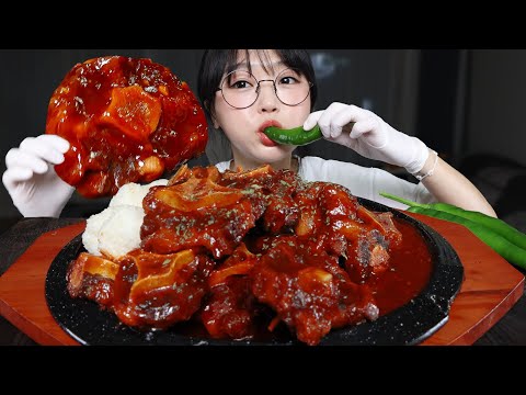 Видео: Пряный тушеный бычий хвост🔥Mukbang ASMR