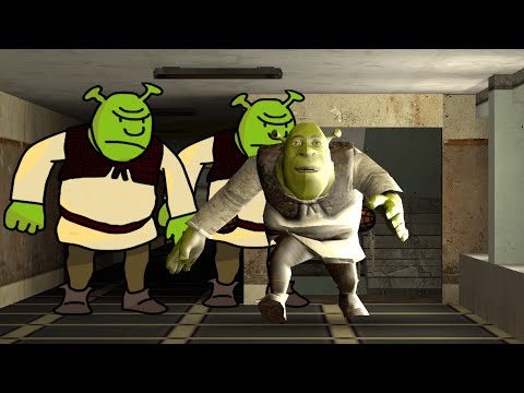 Видео: GMOD: Убегаю от 3-х Шреков-Некстботов в школе █ Garry's Mod █