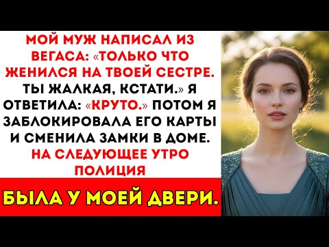 Видео: Мой муж написал из Вегаса «Только что женился на твоей сестре. Ты жалкая, кстати.» Я ответила
