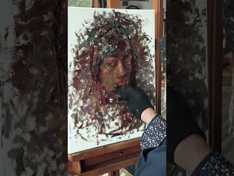 Видео: Автопортрет техникой Blade & socks