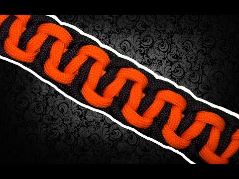 Видео: "На паракорде!" Браслет "Спина кобры" (Solomon Belly Bar)