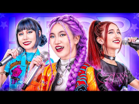 Видео: Пинки И Друзья Превращаются В Охотников На Демонов Kpop! Как Стать Популярной Kpop Звездой?