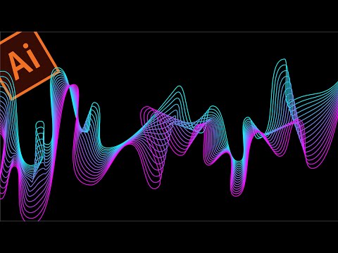 Видео: САМЫЙ ПРОСТОЙ СПОСОБ РАБОТЫ ИНСТРУМЕНТОМ ПЕРО. АБСТРАКТНЫЙ ФОН В ИЛЛЮСТРАТОРЕ. ADOBE ILLUSTRATOR.