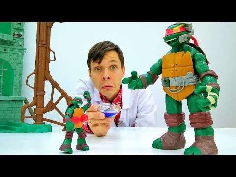 Видео: Черепашки Ниндзя - видео с игрушками! Видео про игрушки супергерои @GulliverRu