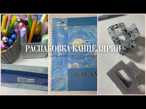 Видео: Распаковка Канцелярии | Эстетичная Канцелярия Для Учебы