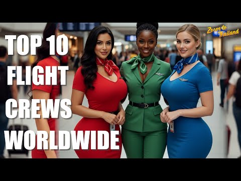 Видео: Это самые горячие бортпроводники в мире. (США больше не могут конкурировать)