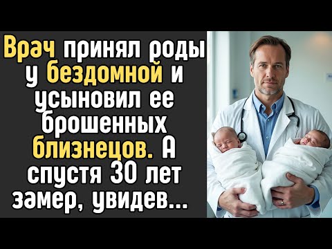 Видео: ВРАЧ принял роды у БЕЗДОМНОЙ и усыновил ее брошенных БЛИЗНЕЦОВ. Он вырастил их как родных, а через…