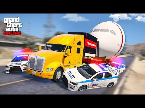 Видео: ЭТУ ФУРУ С САМОЛЕТОМ НЕ ВОЗМОЖНО ОСТАНОВИТЬ! ПОЛИЦЕЙСКИЕ ДОГОНЯЛКИ В ГТА 5 ОНЛАЙН!