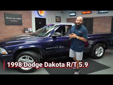 Видео: Тест-драйв 1998 Dakota R/T 5.9L ПРОДАН Classic Car Addict