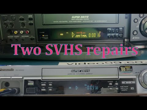 Видео: Еще раз рассмотрите S-VHS Panasonic NV-HS930 и NV-HS950.