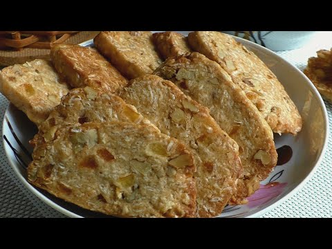 Видео: Печенье на яблочном пюре. Хрустящее !!!  Ароматное!!!  Выпечка без яиц !!!