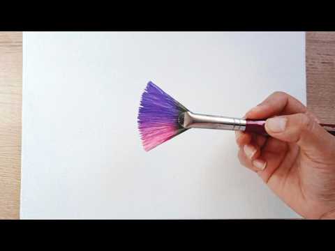 Видео: Два очень простых рождественских пейзажа / Живопись акрилом для начинающих