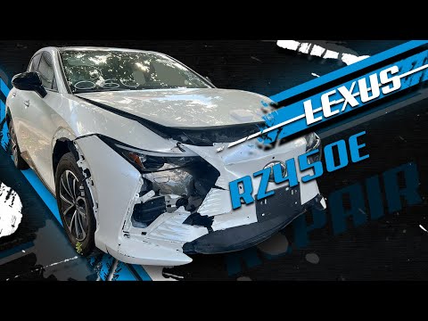 Видео: Lexus RZ. Front end repair. Ремонт переда.