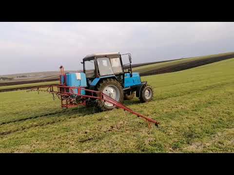 Видео: Друге підживлення озимини азотом.КАС-32 #мтз892 #кас