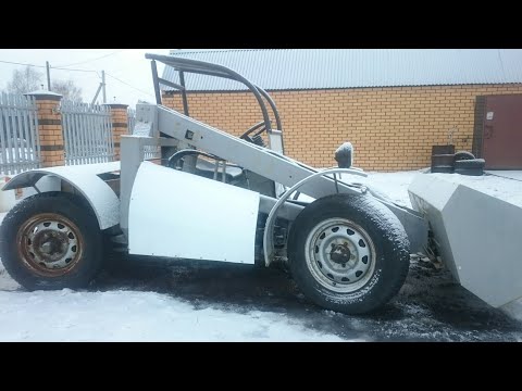 Видео: Самодельный минитрактор погрузчик обзор и тест драйв