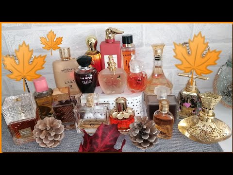 Видео: Парфюмы цвета осени🍁🍁🍁| 17 флаконов☕🧡🍂