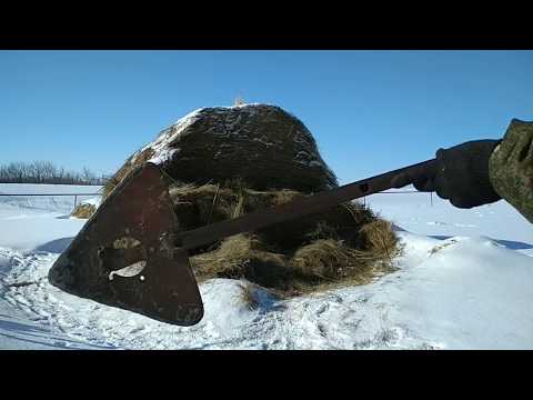 Видео: мой сеновал/резка для сена/