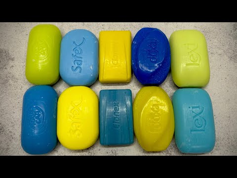 Видео: ASMR soap/ Dry soap cutting 💚💙💛💙💚/ Резка сухого мыла