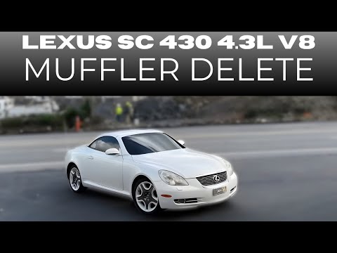Видео: Lexus SC 430 4.3L V8 2006 года с удаленным глушителем!