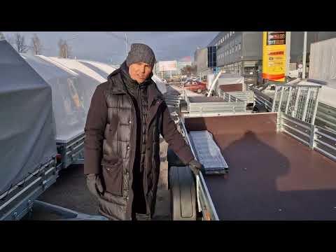 Видео: Легковой двухосный прицеп МЗСА 817731.022. 3x1,5м. Инструкция. Видео обзор ТРЕЙЛИ treily.ru