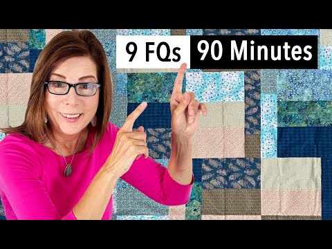 Видео: 😇 90-минутное одеяло Fat Quarter ✂️ | STASHBUSTER | Бесплатное руководство | Легкое одеяло для по...