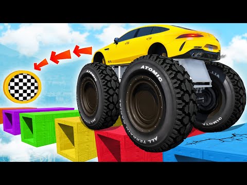 Видео: КАК ДАЛЕКО СМОЖЕТ МОНСТР ТРАК ПРОЕХАТЬ ПО ДЫРЯВЫМ БЛОКАМ? ЭКСПЕРИМЕНТЫ В ГТА 5 ОНЛАЙН