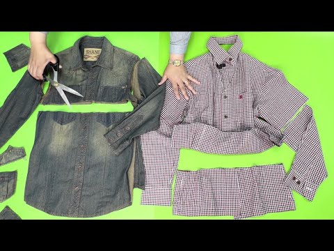 Видео: [DIY] Раскрой мужских рубашек. | Получается очень оригинальная и творческая работа.