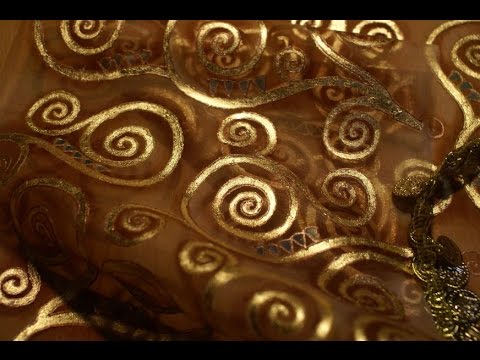 Видео: Gold on fabric: How to do. Мастер-класс "Позолота на ткани"