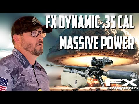 Видео: Это просто СУПЕР! FX Airguns Dynamic .35 cal Big Bore: как длина ствола влияет на мощность?