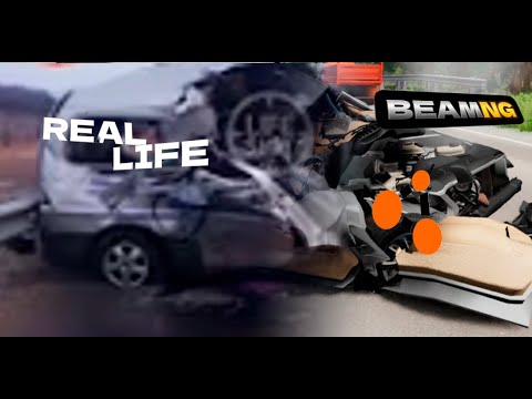 Видео: Аварии на реальных событиях в BeamNG Drive #13