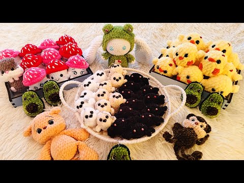 Видео: Готовые работы в #марафон_плюшевыйалфавит за первую неделю,  немного покупок, мини вязовлог