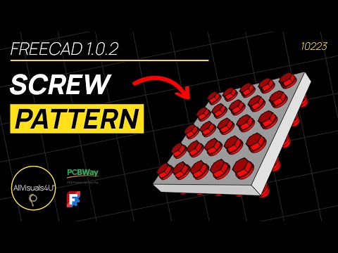 Видео: 🔩 Учебное пособие по шаблону винта — FreeCAD Fasteners Workbench — FreeCAD Array — Freecad Pattern
