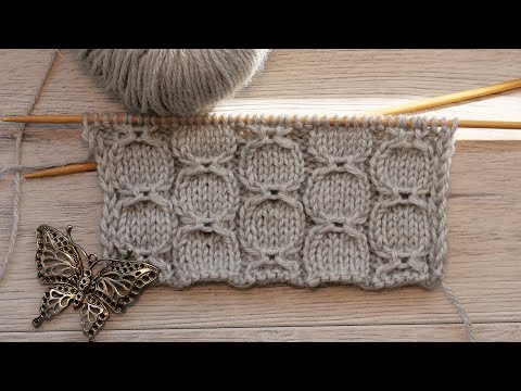 Видео: Узор «Восьмерка» спицами 🥨 «Eight» knitting pattern