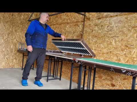 Видео: Вспомогательный стол для производства гибкого кирпича