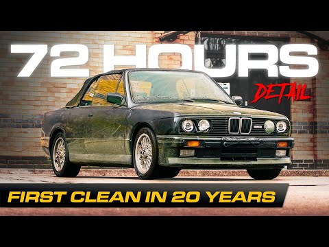 Видео: Находка в амбаре BMW E30 M3 Convertible Meguiar's Detail — первая генеральная уборка за 20 лет!
