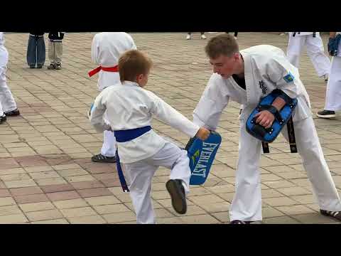 Видео: Каратисты на Дне Шахтёра Шахтинск 2025