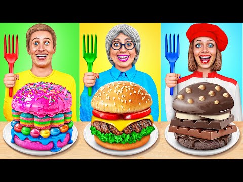 Видео: Кулинарный Челлендж: Я против Бабушки | Сумасшедшие Кулинарные Идеи от Multi DO Challenge