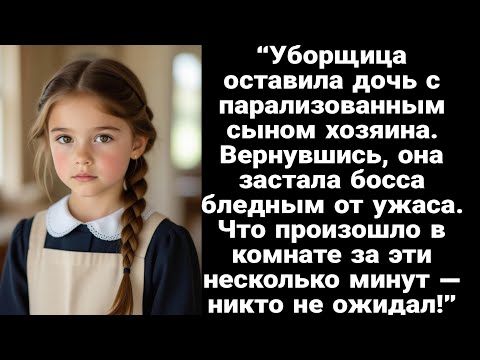 Видео: Уборщица оставила дочку в комнате парализованного сына хозяина. Вернувшись, застала босса бледным…
