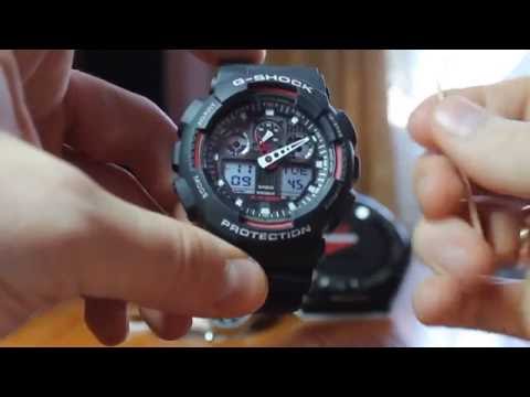 Видео: Casio G SHOK GA 100, Особенности оригинальных часов