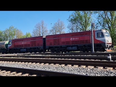 Видео: 2М62УМ-0110 прибывает на станцию Крустпилс.