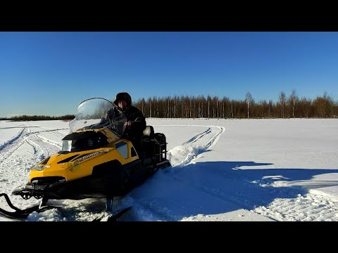 Видео: С какой скоростью может ехать Снегоход Стелс Викинг 800