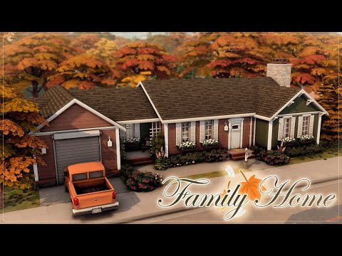 Видео: Осенний семейный дом 🍂| Симс 4: Строительство | The Sims 4: Speed Build | Fall Family Home