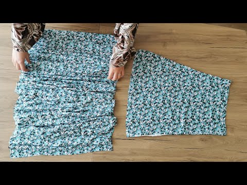 Видео: 💙 Ослепительный дизайн юбки с оборками - этапы шитья 💯